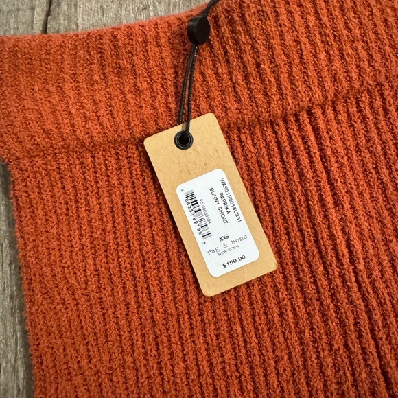 Rag & Bone Sunny Shorts in Paprika. - Picture 5 of 7